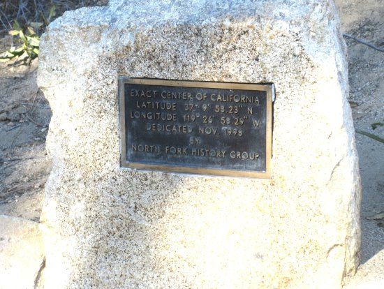 Exact Center of California